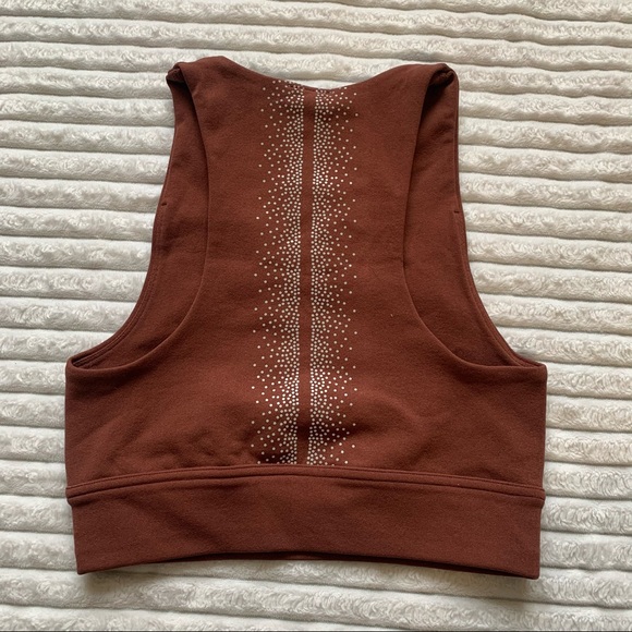 Fabletics Halter Tank Top, Color: Rust Pattern on back - Picture 2 of 3